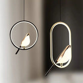 Luxury Pendant Light with Golden Bird | Yedwo Design